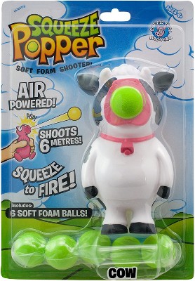 Hog Wild Cow Popper Toy, Shoots Foam Balls!