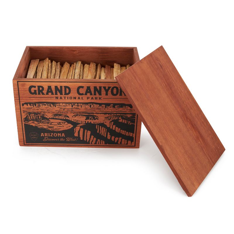 Better Wood Products Limited Edition Protect the Parks Series All Natural Fatwood Fire Starter Sticks, 13 Pound Wooden Crate, Grand Canyon, 6 of 8