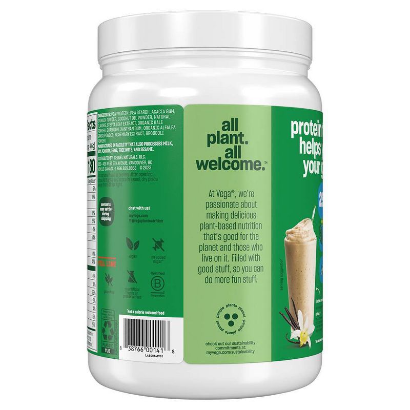 Vega Protein and Greens Vegan Plant Based Powder - Vanilla, 2 of 9