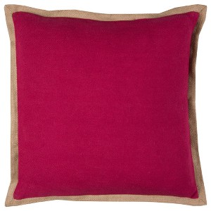 Rizzy Home Solid Throw Pillow Magenta, Pink