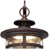 Franklin Iron Works Rustic Outdoor Wall Light LED Bronze Hanging Lantern Sconce Fixture for House Deck Porch Patio - 3 of 4