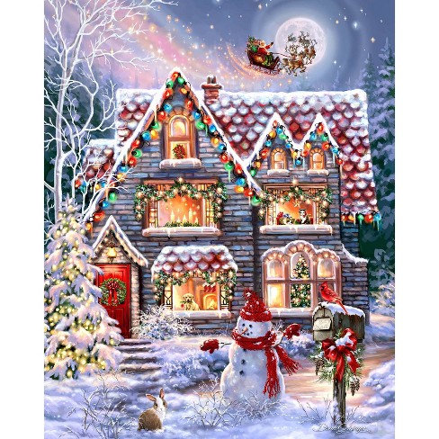 Springbok Christmas Eve Cottage Jigsaw Puzzle - 1000pc - image 1 of 4