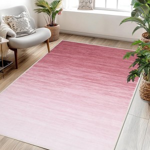 Coucheta Ombre Washable Area Rug, Modern Abstract Design, Non-Slip Low Pile, Soft & Non-Shedding Carpet for Living Room, Bedroom, Dining Room, Office - 1 of 4