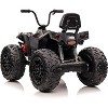 24V Kids ATV With 2 Seater, 4x200W Powerful Engine, Dual 7AH Batteries, Accelerator Handle, EVA Tires,  LED Lights & Music - 2 of 4