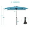 Sonkuki 6×9FT Rectangular Outdoor Patio Umbrella w/Push Button Tilt and Crank Handle, Sun-Protective - 3 of 4