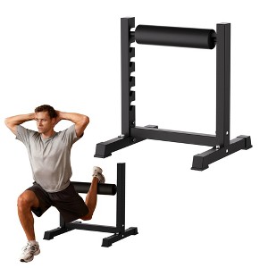 Bulgarian Split Squat Stand, 6-Level Adjustable Single Leg Squat Roller with 350 LBS Capacity, Thick Padding, Lower Body Specialty Machine - 1 of 4