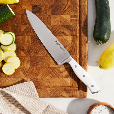 Henckels 8-inch White Handle Stainless Steel Chef's Knife