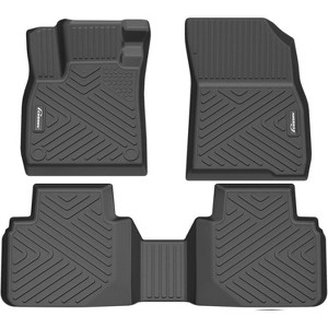All-Weather TPE Floor Mats for 2023–2025 Hon da Accord (Including Hybrid), Custom Fit, Heavy Duty Anti-Skid Liners, Black - 1 of 4