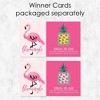 Big Dot of Happiness Pink Flamingo - Party Like a Pineapple - Tropical Summer Game Scratch Off Cards - 22 Count - 3 of 4