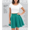 Women's Stretch Flared Skater Skirt - Basic Versatile Mini Style (XS-3XL Plus Size Available) Wb211_jade - 3 of 4