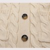 Womens Long Jackets Knee Length Cable Knit Sweater Cardigan Button Down Cozy Knitwear with Pockets Lightweight Knit Coats Fall Outwear - 3 of 4