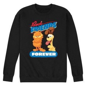 Men's - Garfield - Best Friends Forever Graphic Fleece Sweatshirt - 1 of 4