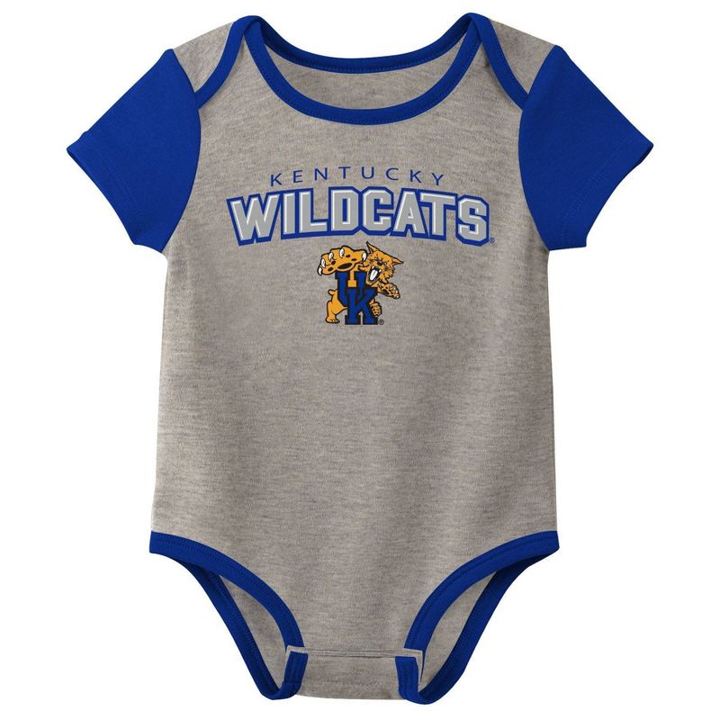 NCAA Kentucky Wildcats Infant 3pk Bodysuit, 3 of 5