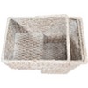 Storied Home Woven Bankuan and Rattan Stair Basket with Handles - 4 of 4