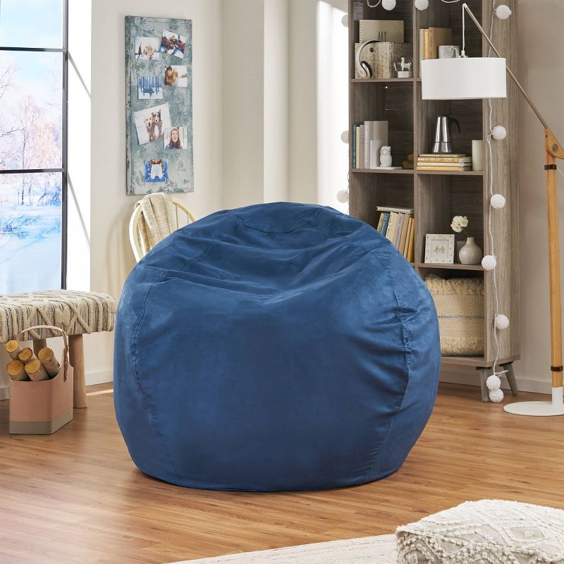 Madison Faux Suede Beanbag 5' - Christopher Knight Home, 6 of 7