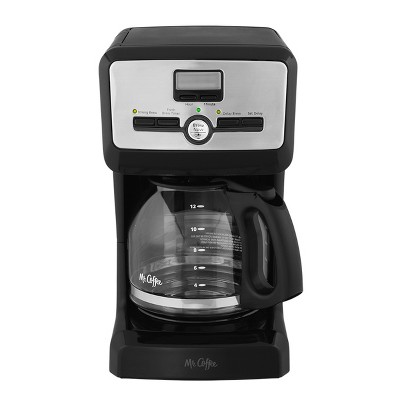 Mr. Coffee 12-cup Programable Coffee Maker Black/stainless Steel : Target