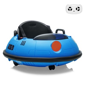 Jojoka 12V Bumper Car with Remote Control, Battery Powered Ride On Bumper Car, 360-Degree Spin, Lights, 3 Speed, Safety Belt, Dual Joysticks - 1 of 4