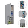 Vynxaria Bathroom Cabinet with Single Door, Two Interior Shelves, and Two External Shelves, Stylish and Functional in Black Finish - 3 of 4