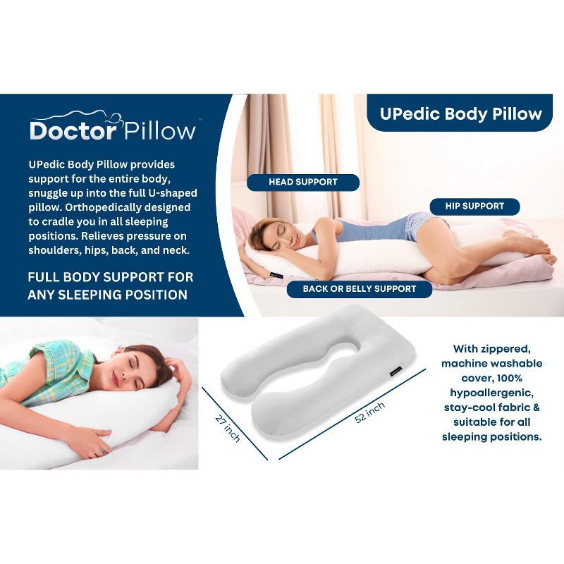 Dr Pillow Upedic Body Pillow Cases set of 2, 5 of 6