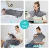 Heating Pad for Neck and Shoulders Back Pain Relief, Electric Heating Pads with Auto Shut Off, Full Body Back Heat Pad, Grey 24"x33" - 4 of 4