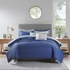 Grungis 8 Piece Polyester Printed Seersucker Full/Queen Bedding Comforter Sets,Comforter Set for Bedroom - 2 of 4