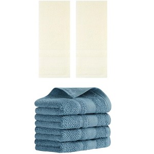REGALWOVEN 100% Cotton Solid Soft Absorbent Bathroom Decorative Hand Towel 13" x 29" - 1 of 4