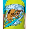 Scooby-Doo Boys' Character Surfing Scooby Rashguard Shirt Swim Top Green - 3 of 4