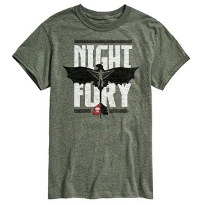 Men's - How to Train Your Dragon - Night Fury Flight Short Sleeve Graphic T-Shirt - 1 of 4