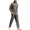 COOFANDY Men's Tracksuit 2 Piece Relaxed Fit Half-zip Sweatsuits Athletic Running Jogging Suit Sets - 2 of 4