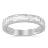 Silver 1/3 Cttw Diamond Channel Set Stackable Wedding Ring - 3 of 4
