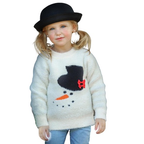 Girls Frosty The Snowman Fuzzy Sweater Mia Belle Girls Target