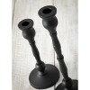 Sullivans Set Of 2 Iron Taper Candle Holders 12.5"H & 15.25"H Black - image 3 of 4