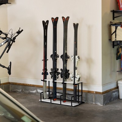 StoreYourBoard Wasatch Ski Organizer | Holds 4 Pairs of Skis & Poles