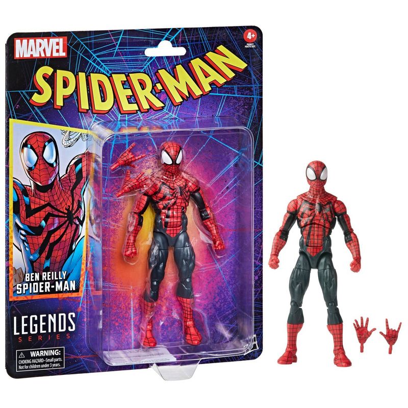 Marvel Spider-Man Legends Ben Reilly Action Figure, 4 of 10