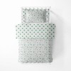 Bacati - Soccerball Green/Gray Muslin 4 pc Toddler Bedding Set - 3 of 4