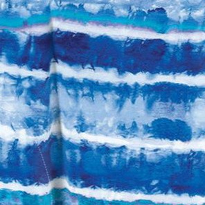 bright cobalt tie dye stripe