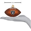Old World Christmas Blown Glass Ornament for Christmas Tree, Las Vegas Raiders Football - 3 of 3