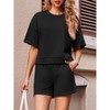 Imily Bela Women's Summer Casual 2 Piece Loose Short Sweatshirt and High Waisted Running Shorts Sweatshirt Set - 4 of 4
