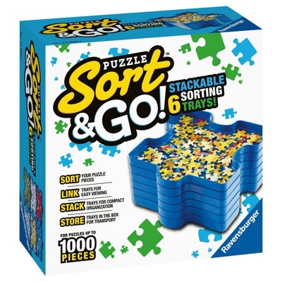 Ravensburger Puzzle Sort & Go! Stacking Sorting Trays : Target