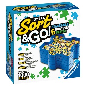 Ravensburger Puzzle Sort & Go! Stacking Sorting Trays - 1 of 4