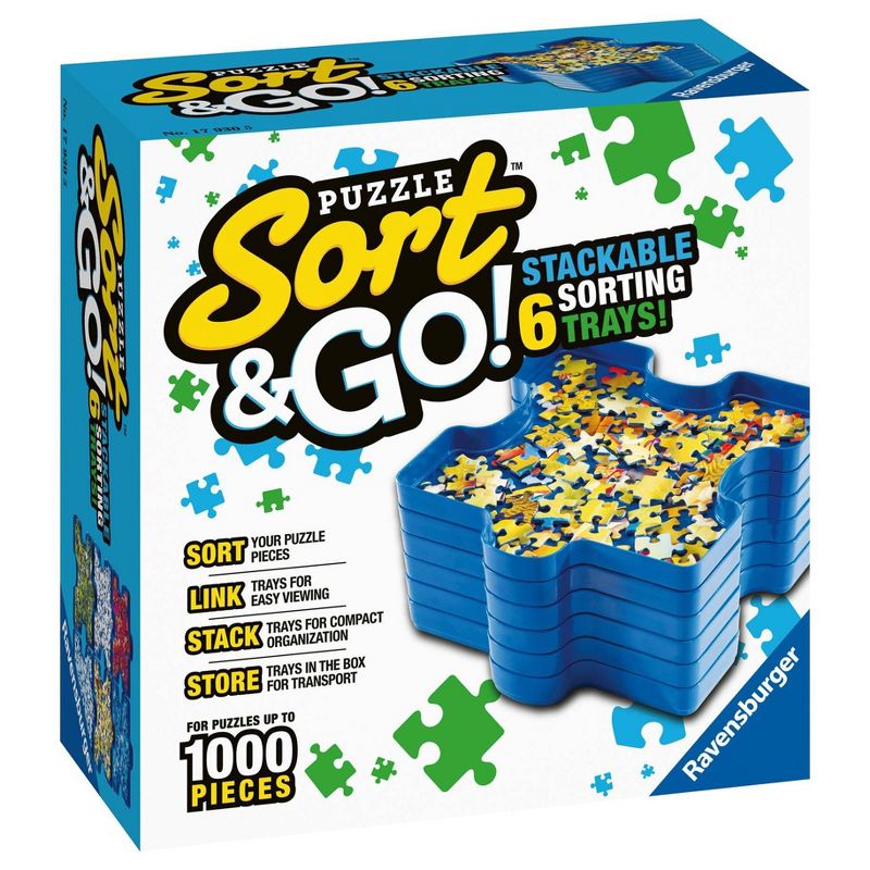 Ravensburger Puzzle Sort &#38; Go! Stacking Sorting Trays, 1 of 6
