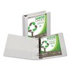 Samsill Earth's Choice Plant-Based D-Ring View Binder, 3 Rings, 2" Capacity, 11 x 8.5, White - 4 of 4