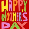 Men's Design By Humans Happy Mother's Day Colorful Text By Yunta T-Shirt - 2 of 2
