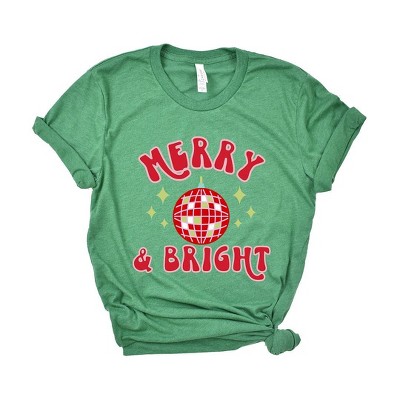 Simply Sage Market Women's Merry and Bright Disco Ball Short Sleeve Graphic Tee
