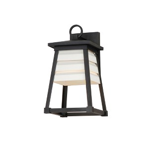 Maxim Lighting Shutters 1 - Light Wall Light in  White/Black - 1 of 3