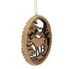 Northlight 4.25 in Moose with Forest Trees Disk Christmas Ornament, Brown - 3 of 4