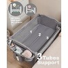 SereneVita 4 in 1 Baby Bassinet Bedside Sleeper, Portable Baby Crib for Newborn, All Mesh Bedside Bassinet with Storage Basket, Changing Table - 2 of 4