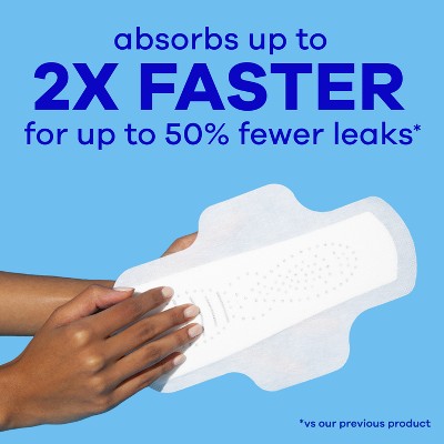 Always Infinity Regular Menstrual Pads - 60ct