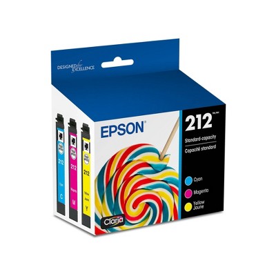 Epson 212 C/M/Y 3pk Ink Cartridges - Cyan Magenta Yellow (T212520-CP)
