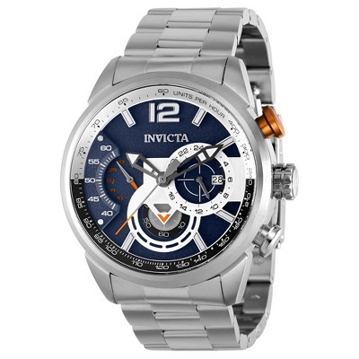 Invicta 39660 Men's Aviator Chrono Blue and Silver Dial Watch